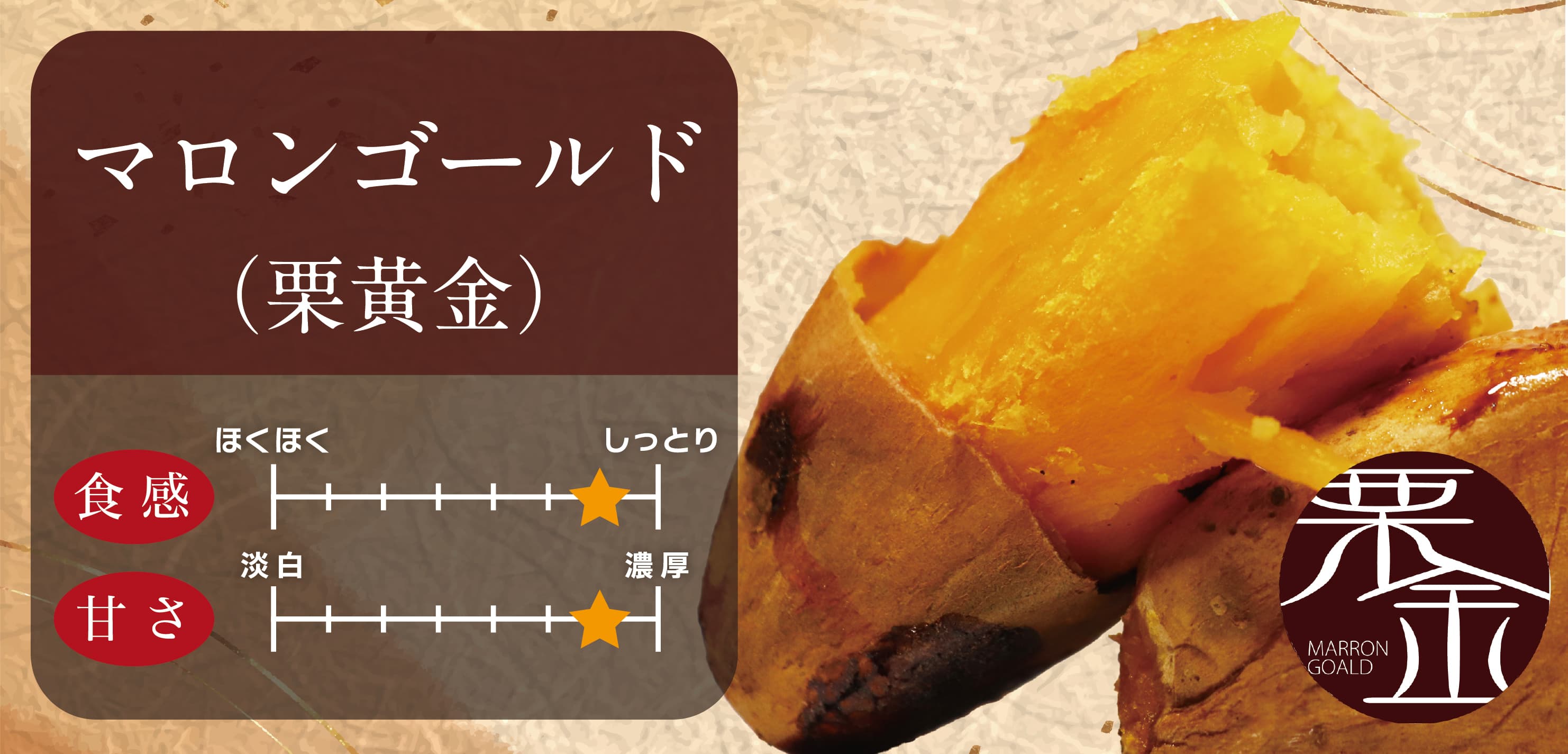 PC用マロンゴールドバナー画像