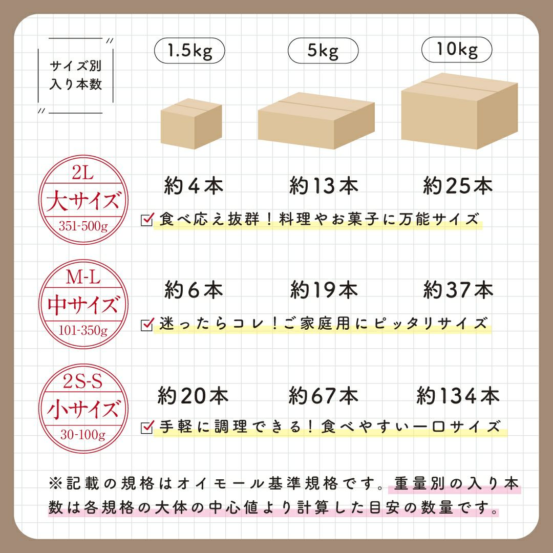 【洗い】くちどけいも〈中サイズ〉画像6